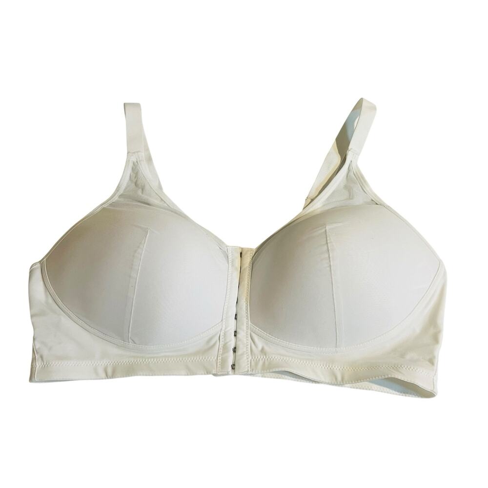 Serena Wireless Front Closure Bra NWT White - Picture 2 of 5